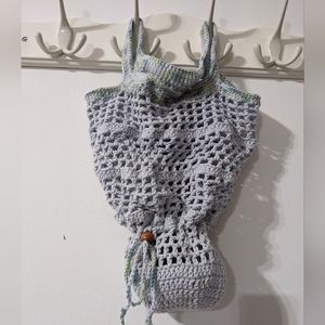 🌈 NEW Market Shopping Tote Reusable Boho HANDCRAFTED Crochet